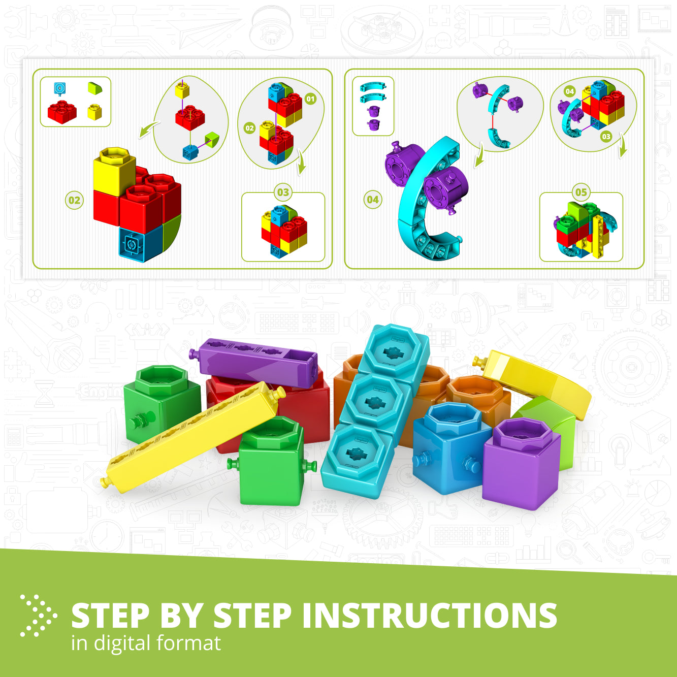 Engino Qboidz Starter set constructie 20 modele 3+