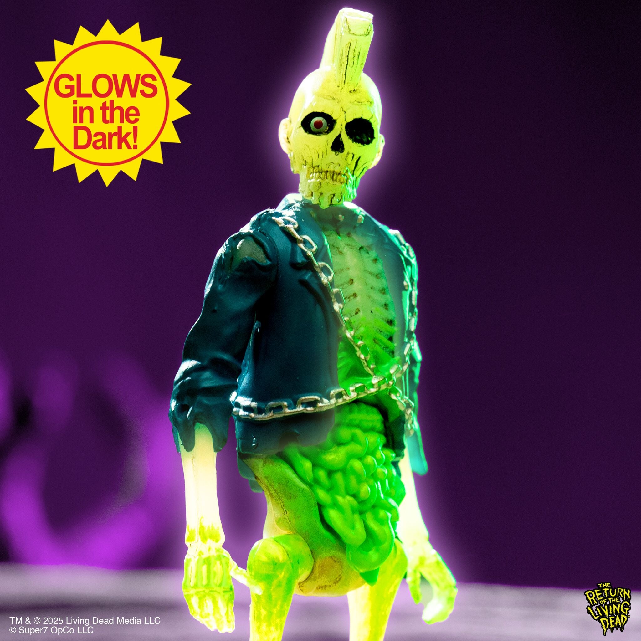 Super7 ReAction Zombie Suicide figurina fosforescenta
