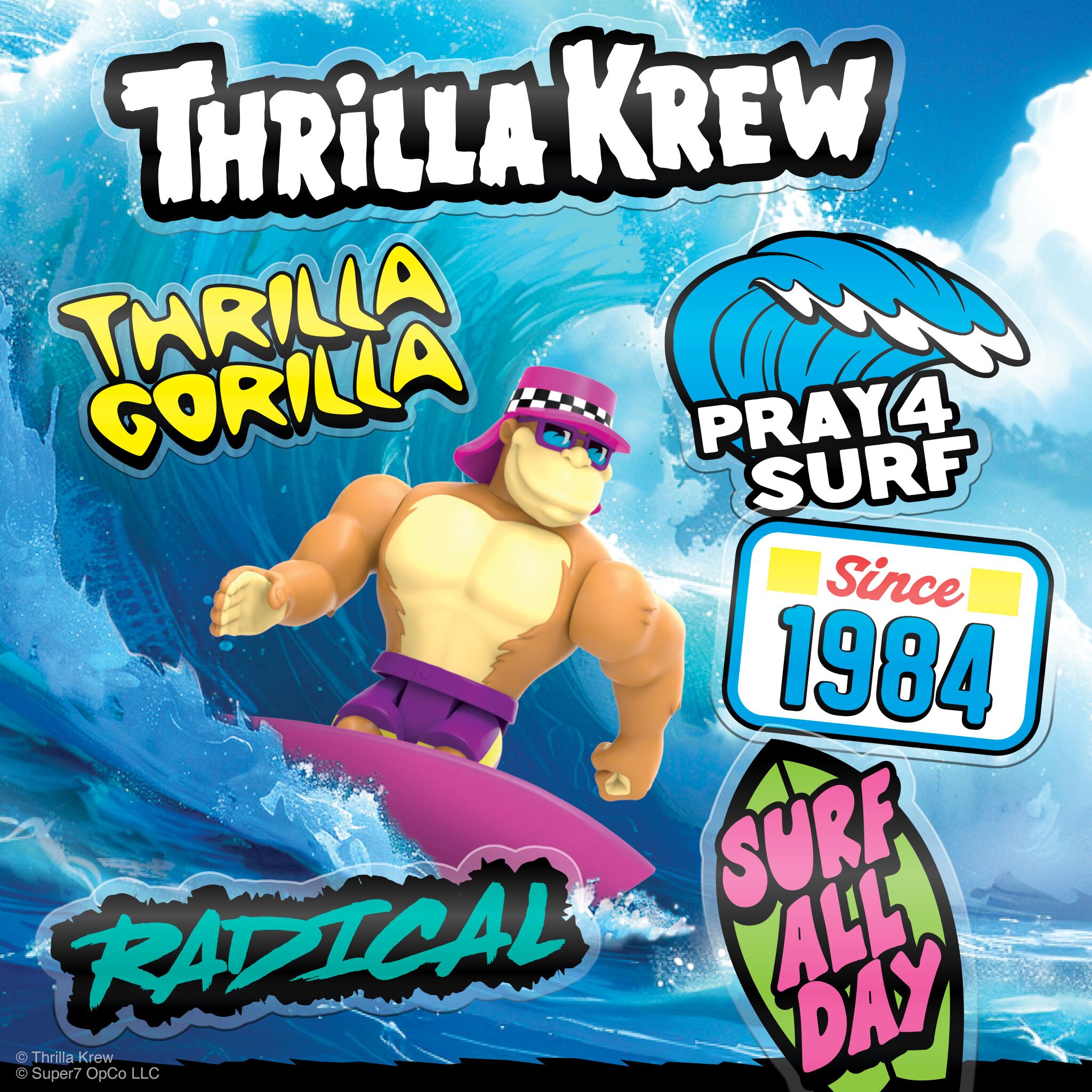 Super7 Thrilla Krew Wave 02 figurina Thrilla Gorilla mov