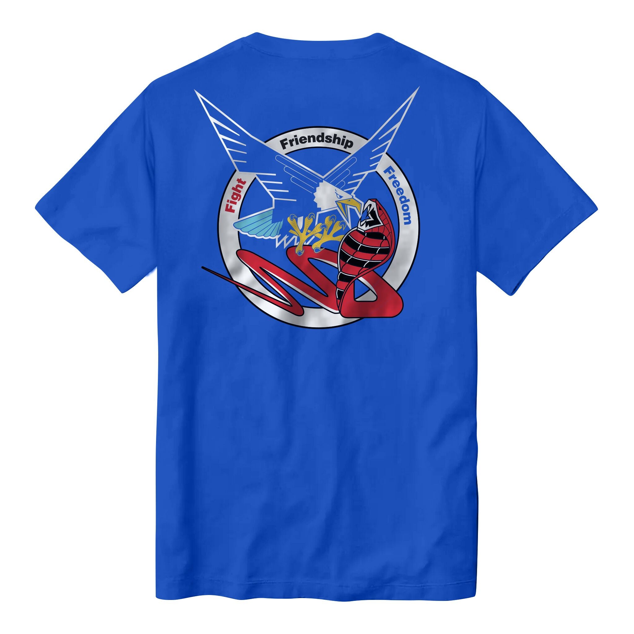 Super7 G.I. Joe Cobra tricou albastru logo japonez