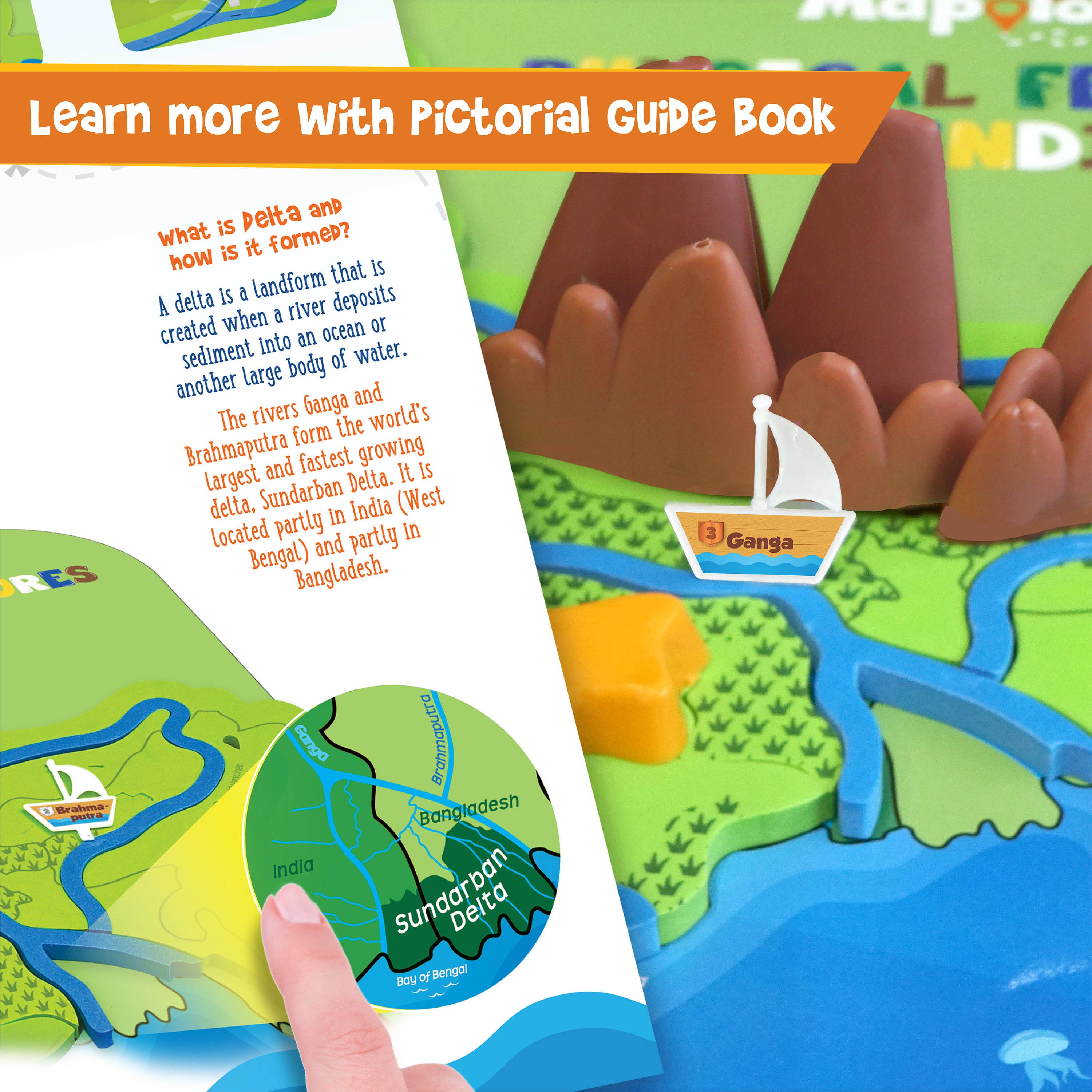 Imagimake Mapology Physical Features India puzzle harta 5+ ani