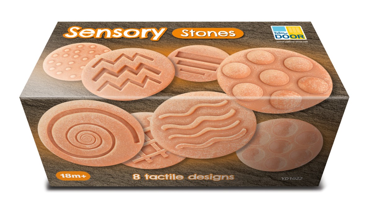 Yellow Door Sensory Stones pietre senzoriale 8 set tactil