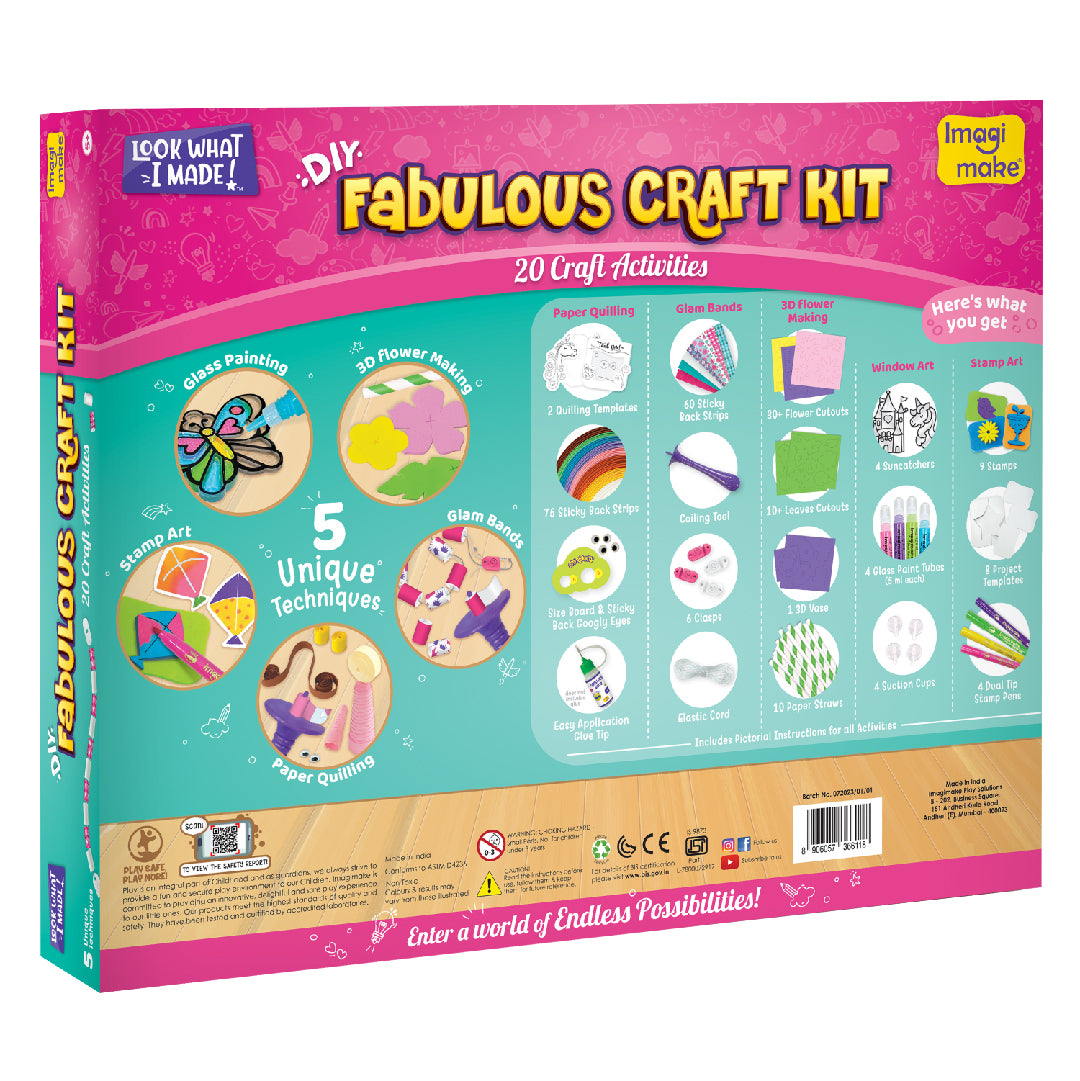 Imagimake Fabulous Craft Kit set creativ 20 activitati