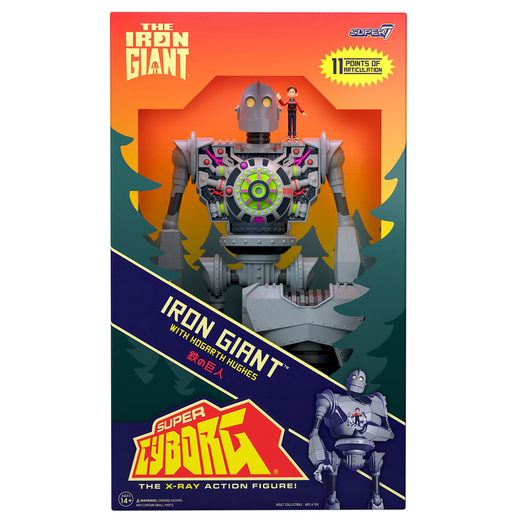Super7 Super Cyborg Iron Giant figurina articulata Full Color