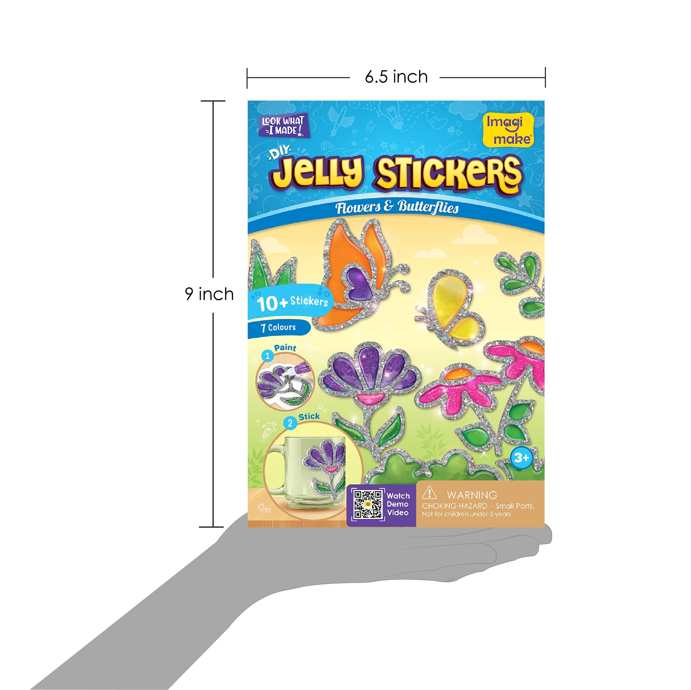 Imagimake Jelly Stickers Flower Butterfly set stickere flori