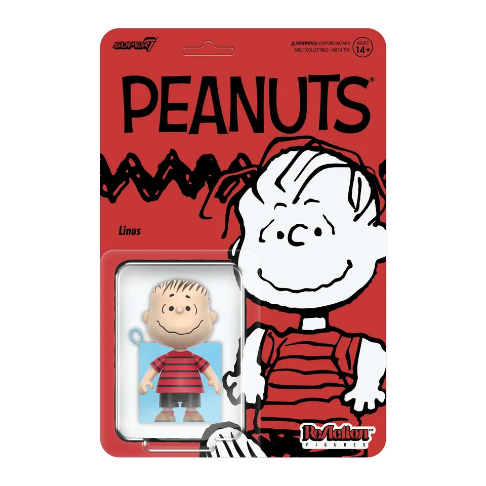 Super7 Peanuts Linus figurina articulata cu paturica
