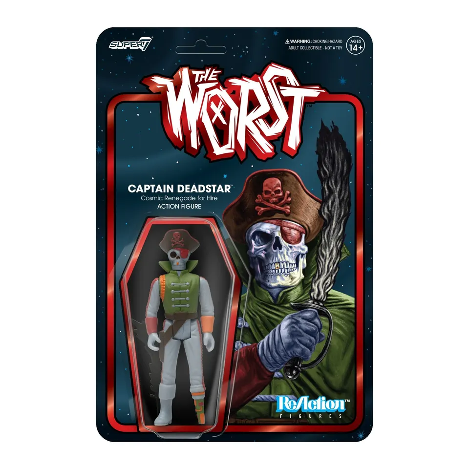 Super7 The Worst ReAction Captain Deadstar figurina 9,5 cm