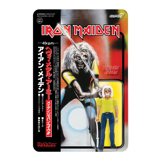 Super7 Iron Maiden ReAction Maiden Japan figurina 9,5 cm sabie