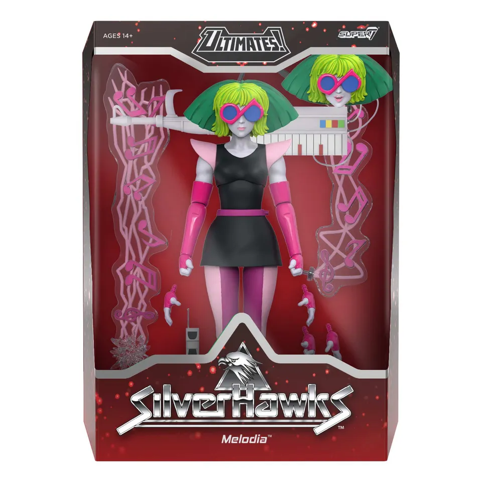 Super7 SilverHawks ULTIMATES! Melodia Toon figurina 18 cm