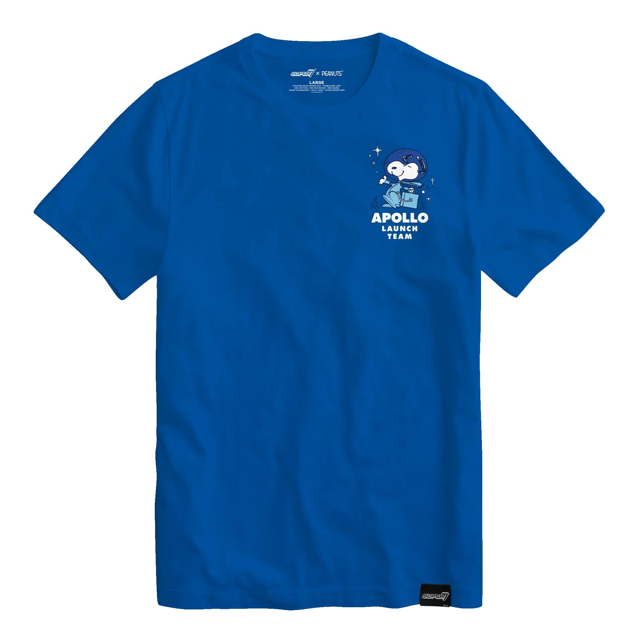 Super7 Peanuts Space Snoopy tricou albastru bumbac