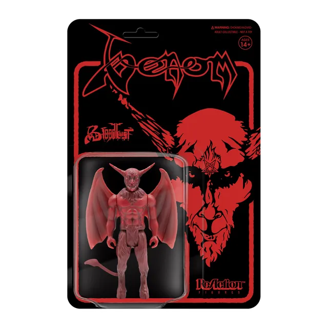 Super7 ReAction Venom Bloodlust figurină roșie 9,5 cm