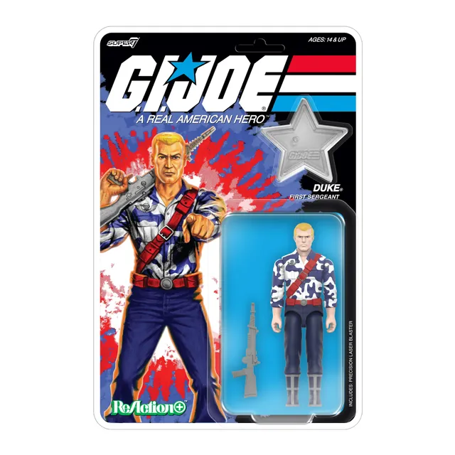 Super7 G.I. Joe ReAction+ Duke 250th Anniversary figurina 3.75 inch