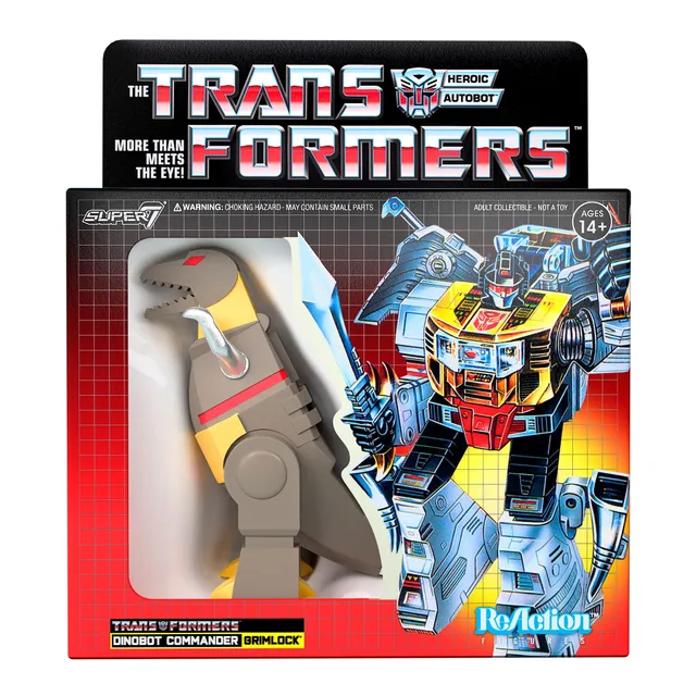 Super7 ReAction Grimlock Transformers figurina metalizata