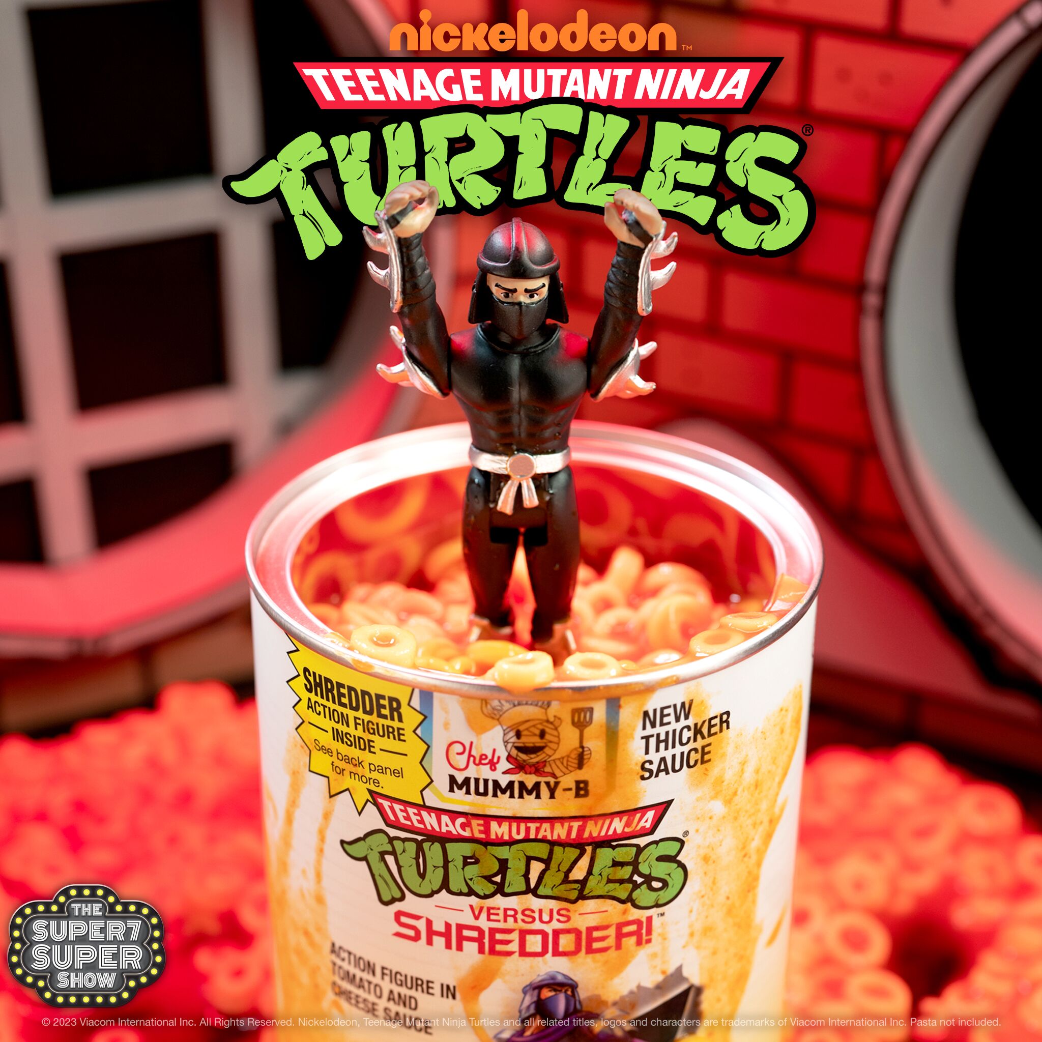 Super7 TMNT Shredder Pasta Can figurina 9.5 cm SDCC
