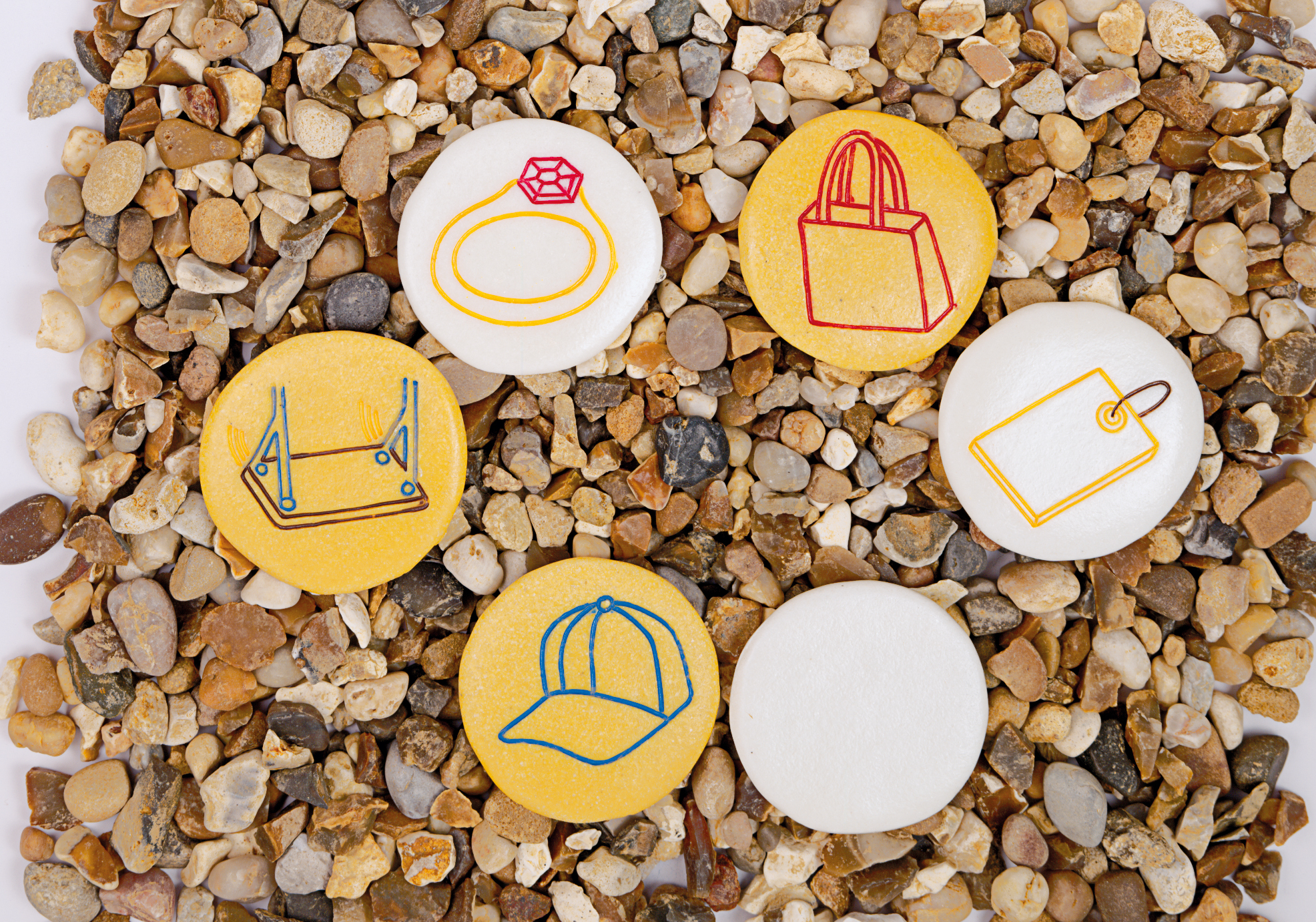 Yellow Door Rhyming Pebbles pietre rime set 16 familii sunete