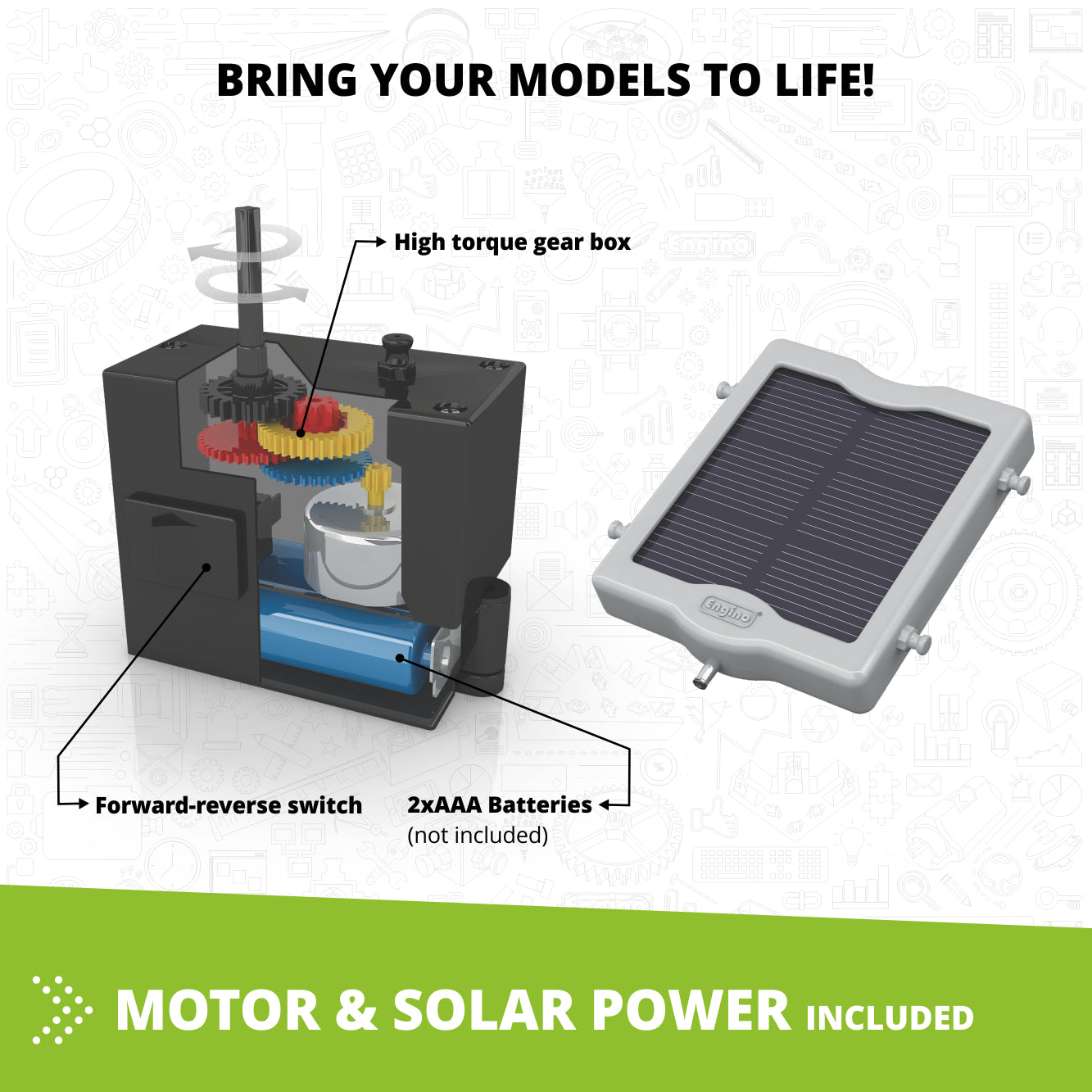 Engino Discovering STEM Solar Power set construcție 16 modele