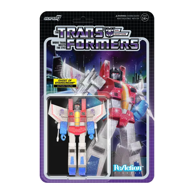 Super7 Transformers Starscream figurina glitter