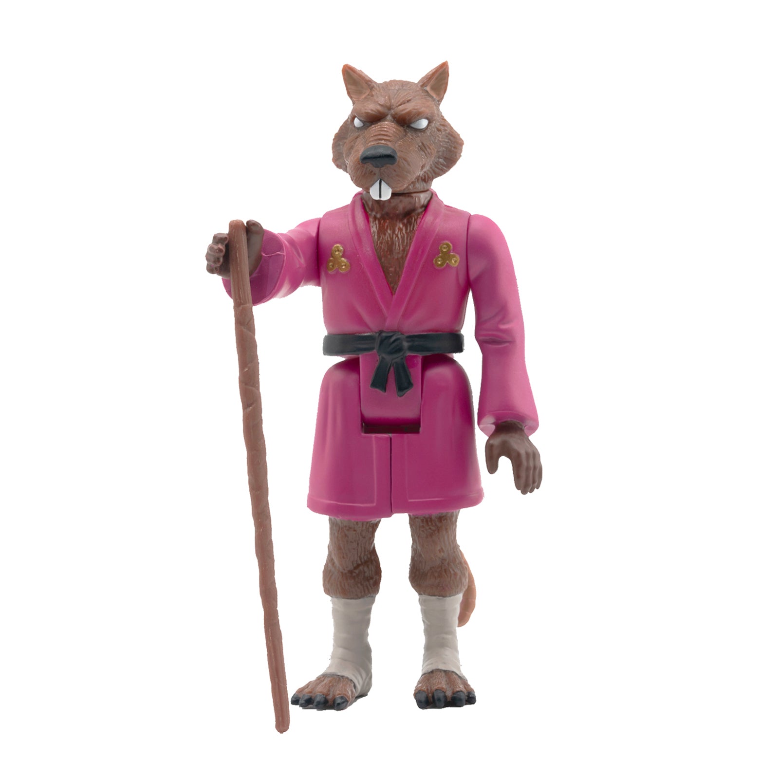 Super7 TMNT ReAction Wave 2 Splinter figurină 9,5 cm cu baston