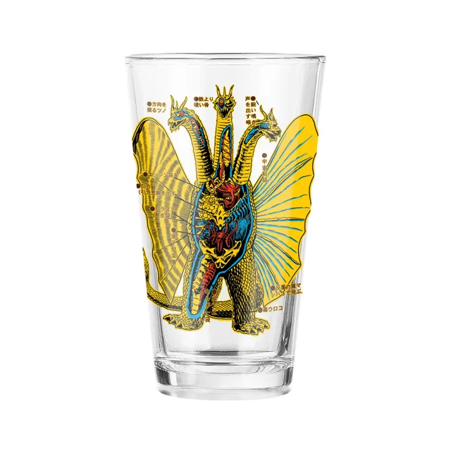 Super7 Toho King Ghidorah pahar bere 473 ml anatomic