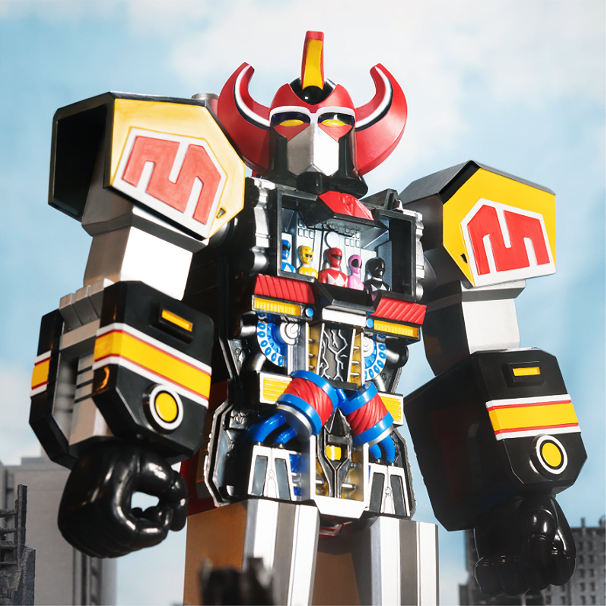 Super7 Super Cyborg Megazord Original figurina 28 cm