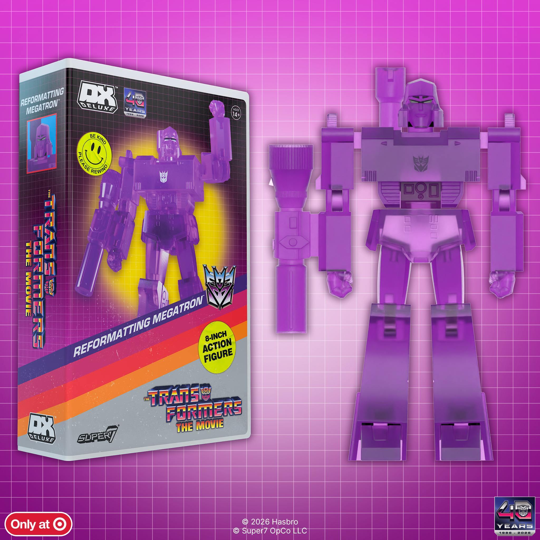 Super7 Transformers Megatron figurina mov 20 cm Deluxe