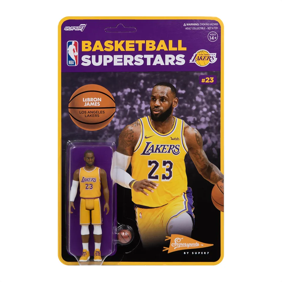 Super7 Supersports LeBron James figurina 10 cm Lakers