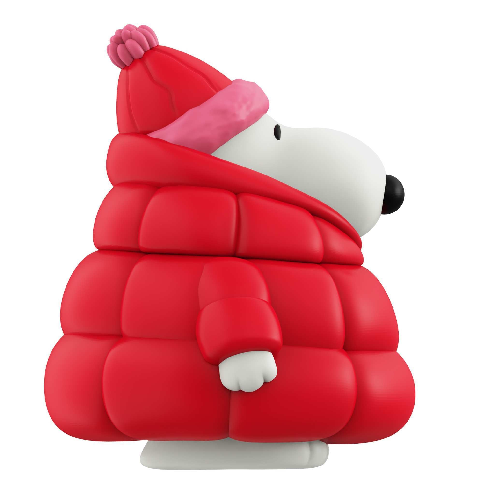 Super7 Peanuts Fun Fun Snoopy Red Holiday Coat figurina 12,7cm