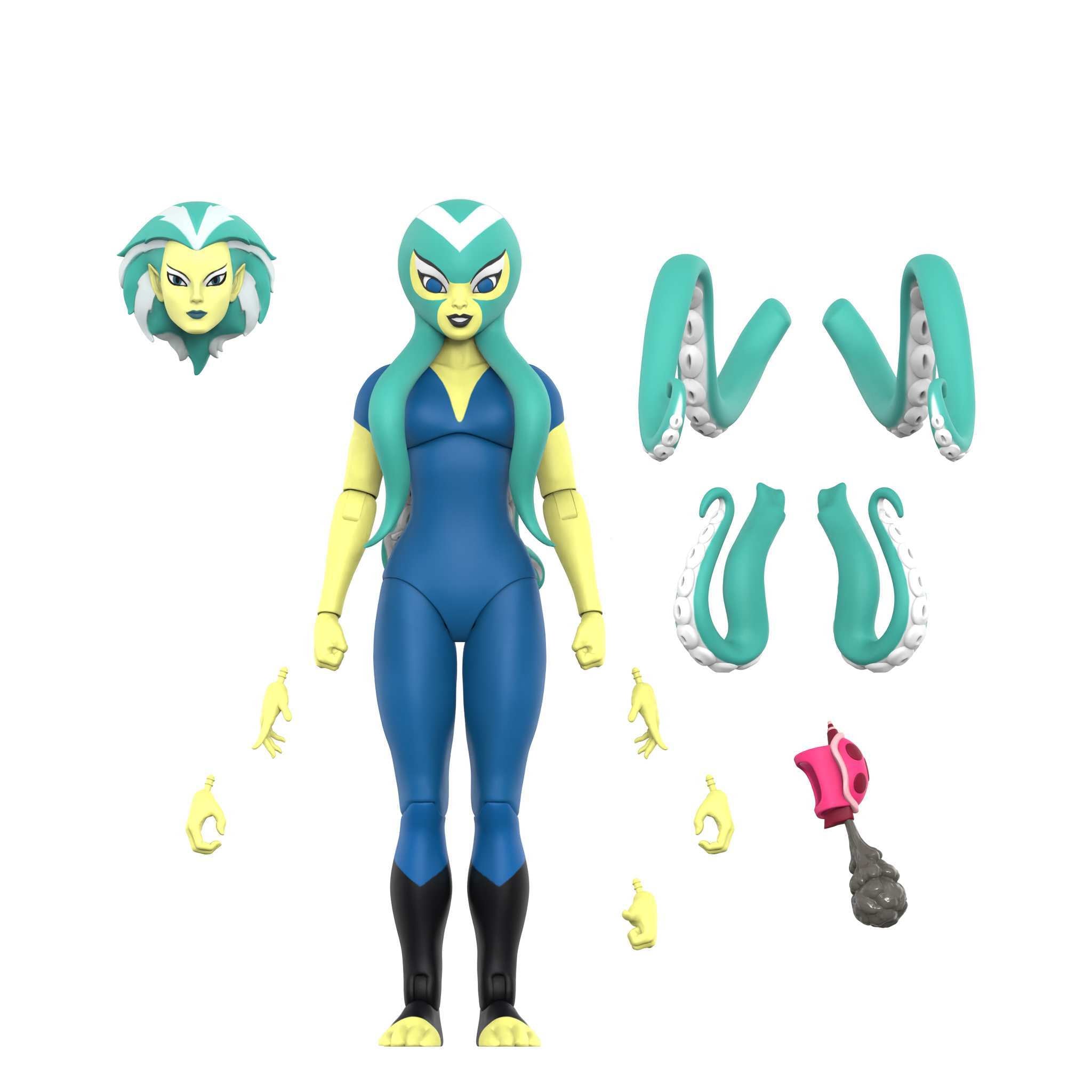 Super7 TigerSharks ULTIMATES Wave 1 Mako Octavia T-Ray set figurine