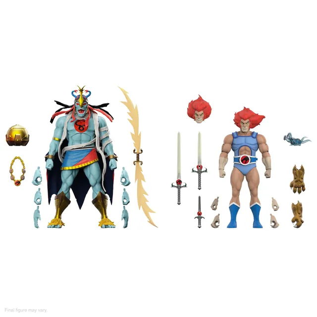 Super7 ULTIMATES ThunderCats Mumm-Ra Lion-O set LED