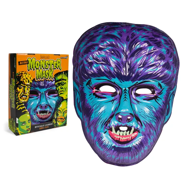 Super7 Universal Monsters Wolfman masca albastra plastic