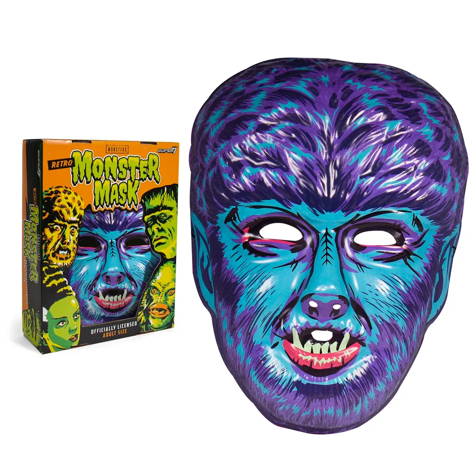 Super7 Universal Monsters Wolfman masca albastra plastic