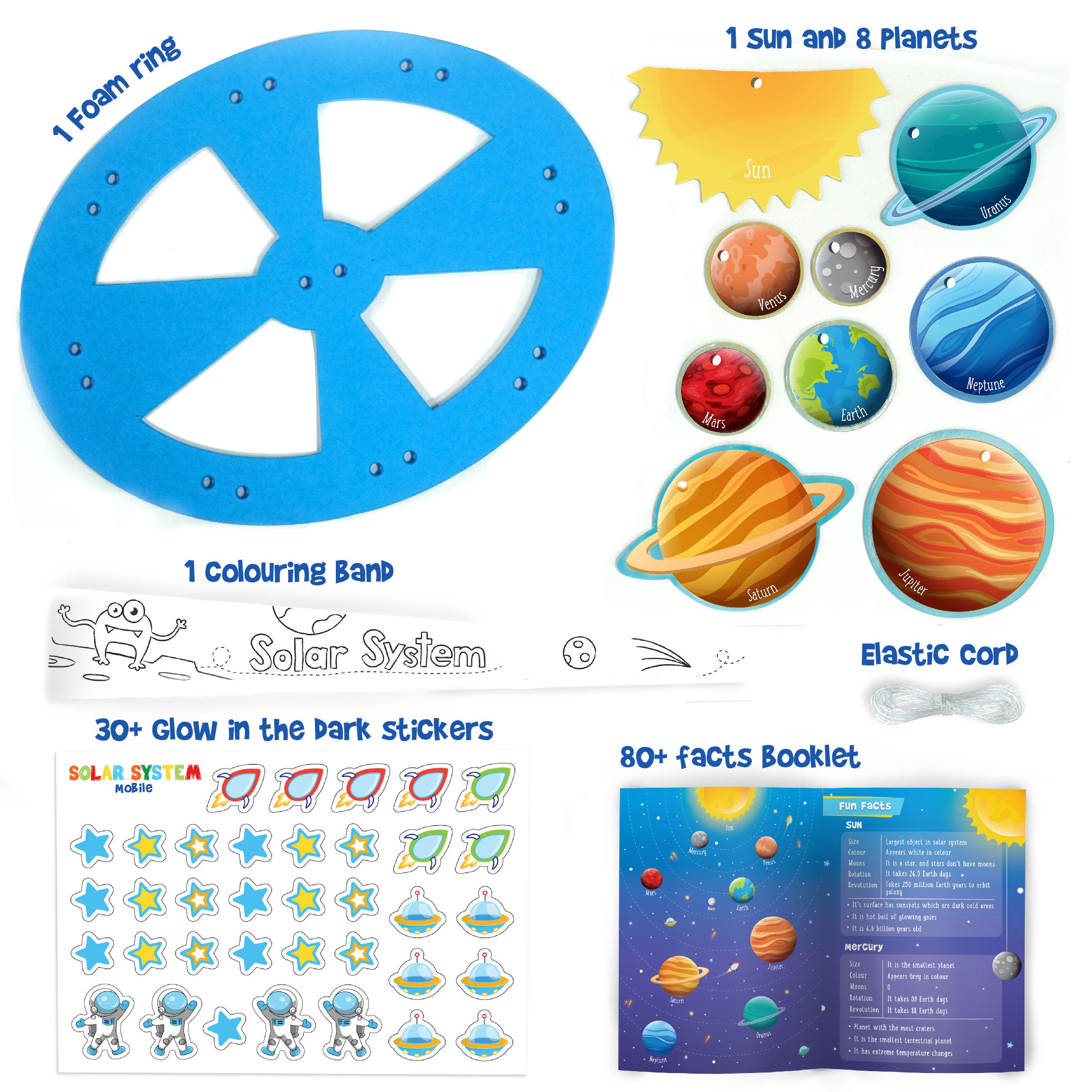 Imagimake Solar System Mobile sistem solar fosforescent