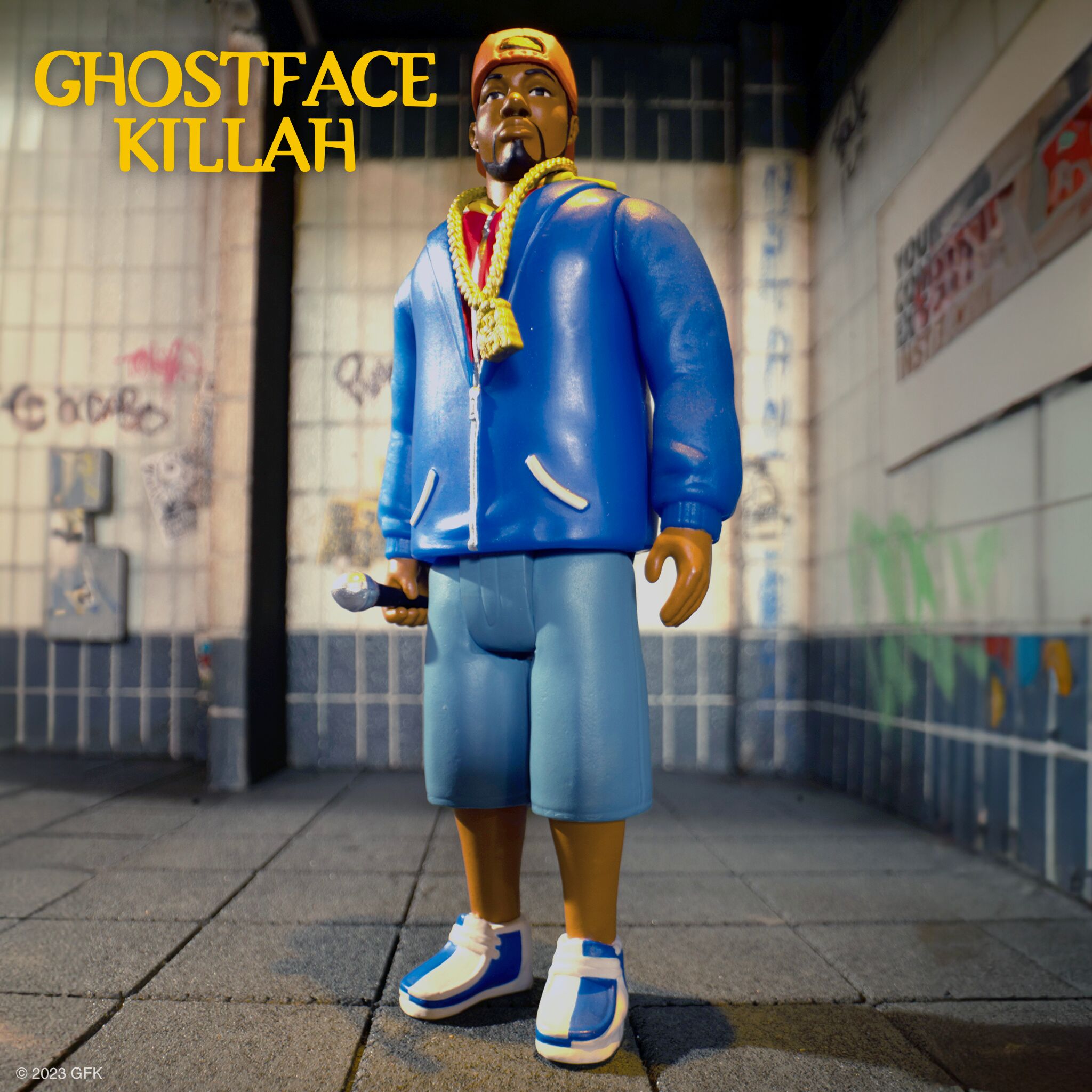 Super7 ReAction Ghostface Killah Ironman figurina 9,5 cm