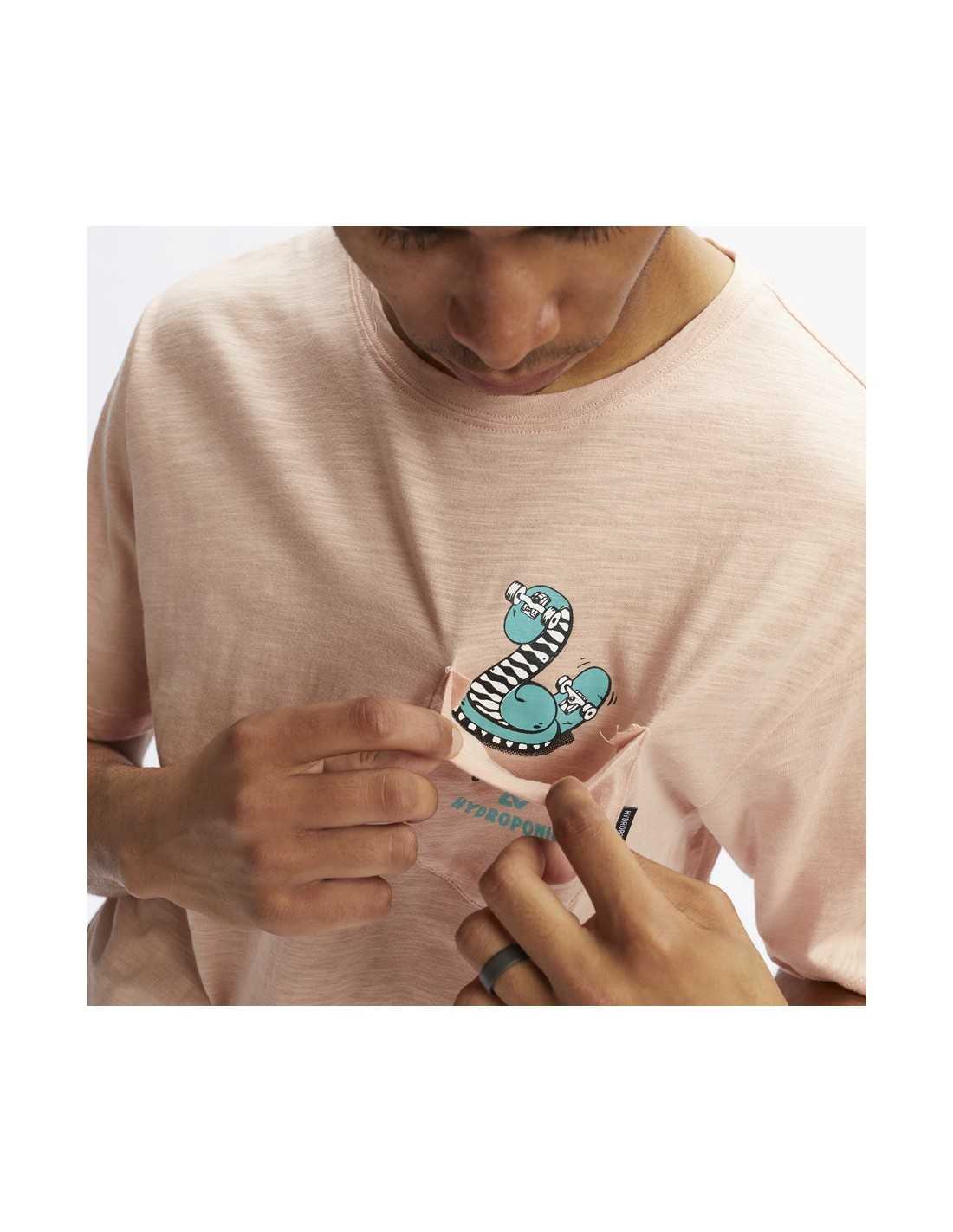 Hydroponic Snake Rose Cloud tricou buzunar piept