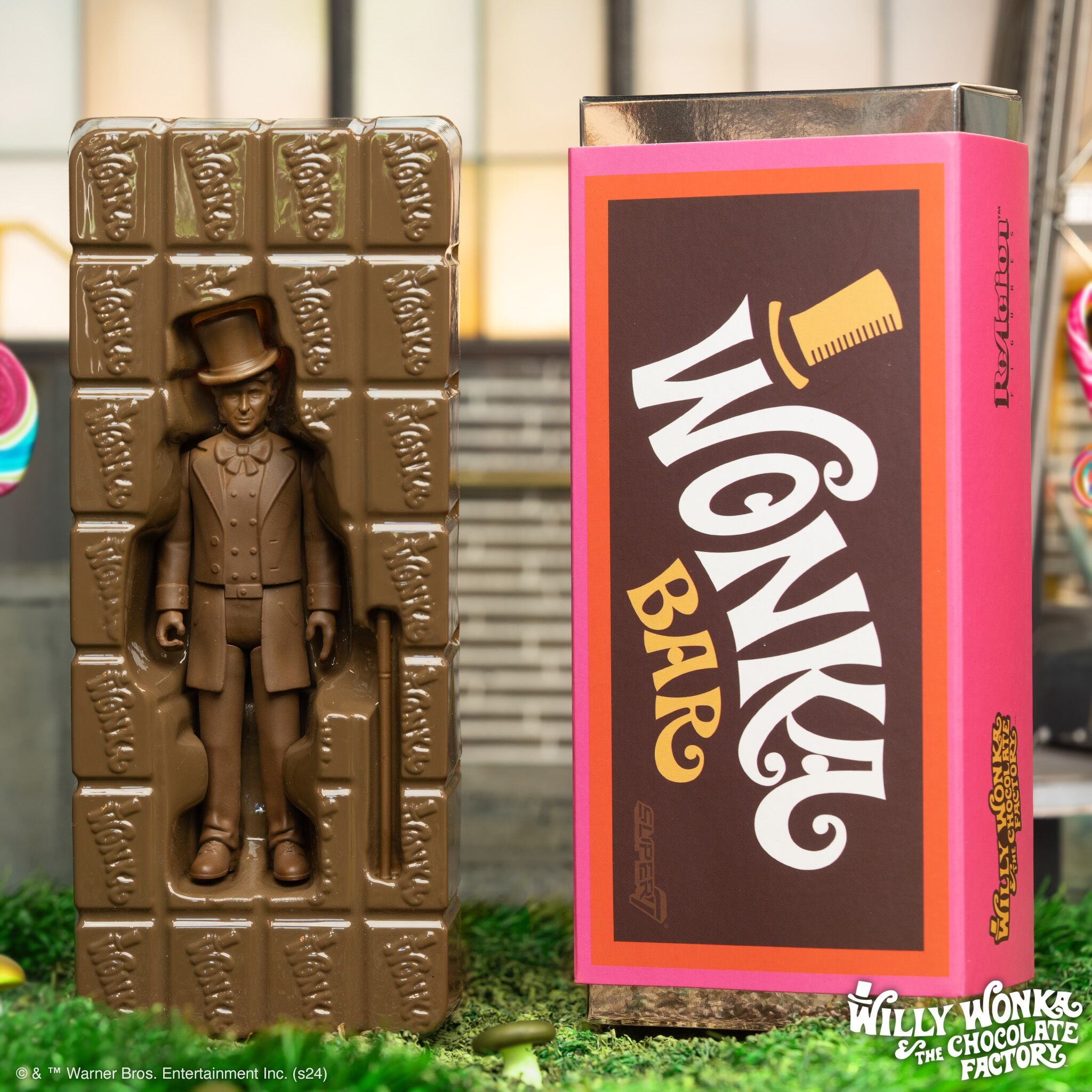 Super7 Willy Wonka ReAction Wonka Bar figurina 9,5cm surpriza