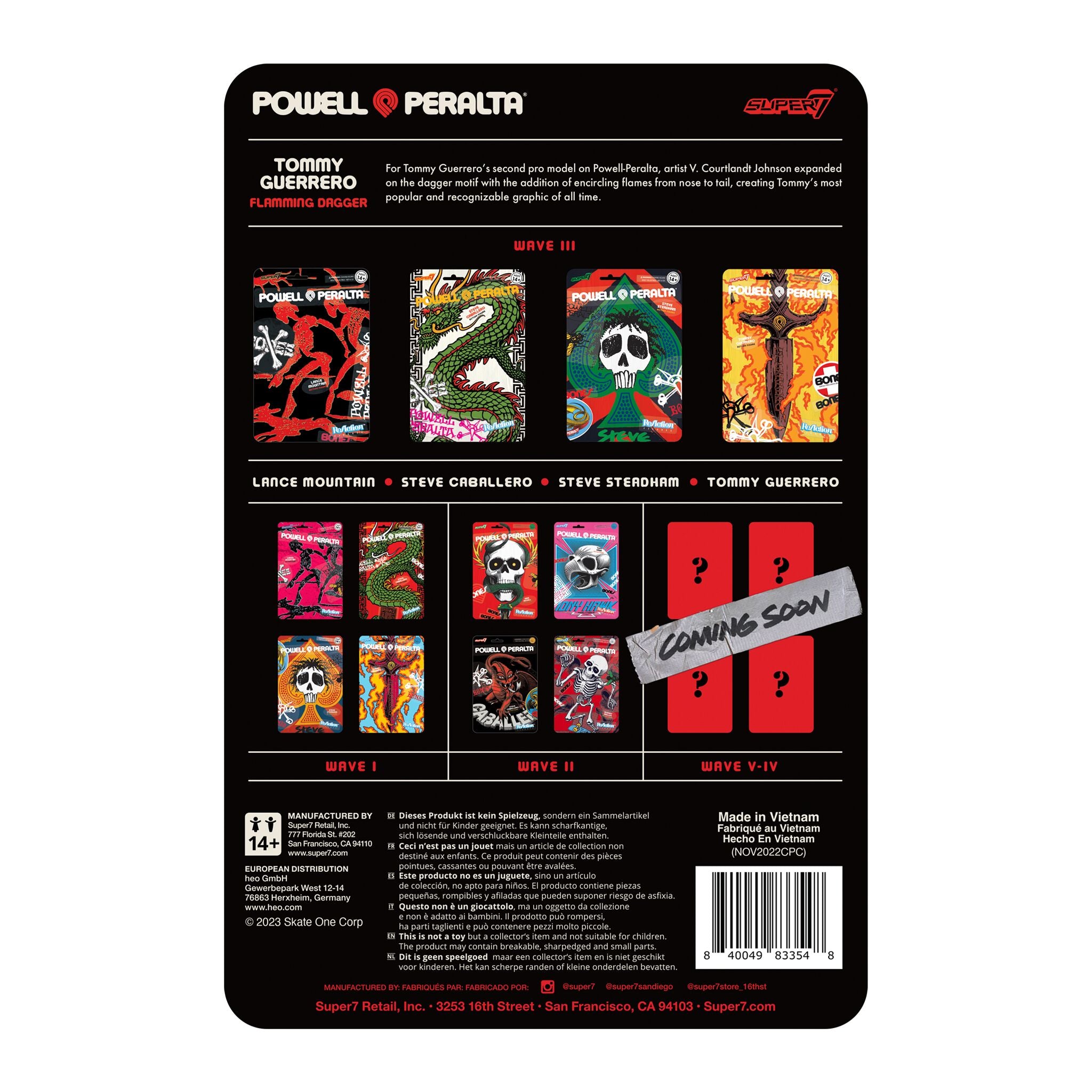 Super7 ReAction Powell Guerrero figurina skate