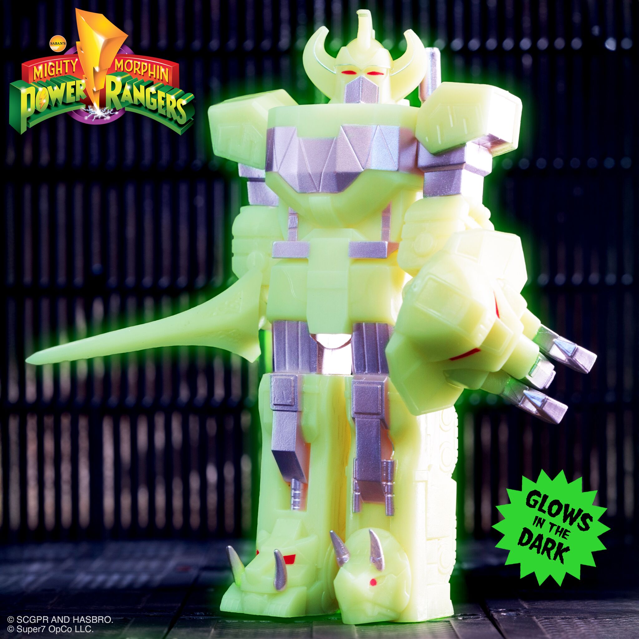 Super7 Power Rangers Megazord figurina fosforescenta 14,6 cm