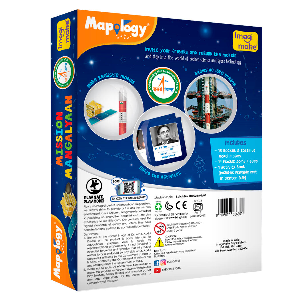Imagimake Mapology Mission Mangalyaan joc educativ spatial