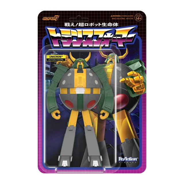 Super7 Transformers ReAction Unicron figurina 15 cm prototip