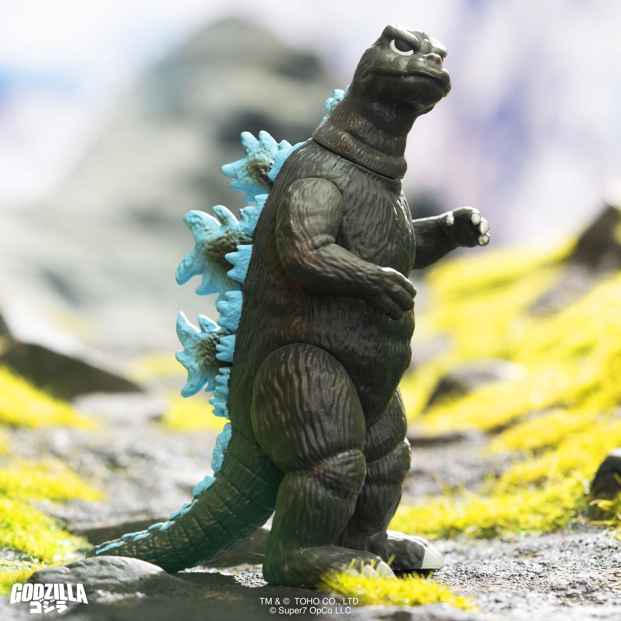 Super7 Toho ReAction Godzilla 1974 figurina albastra