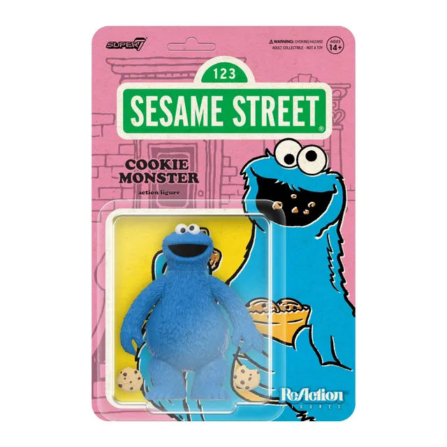 Super7 Sesame Street Cookie Monster figurina 9,5 cm cu biscuiti