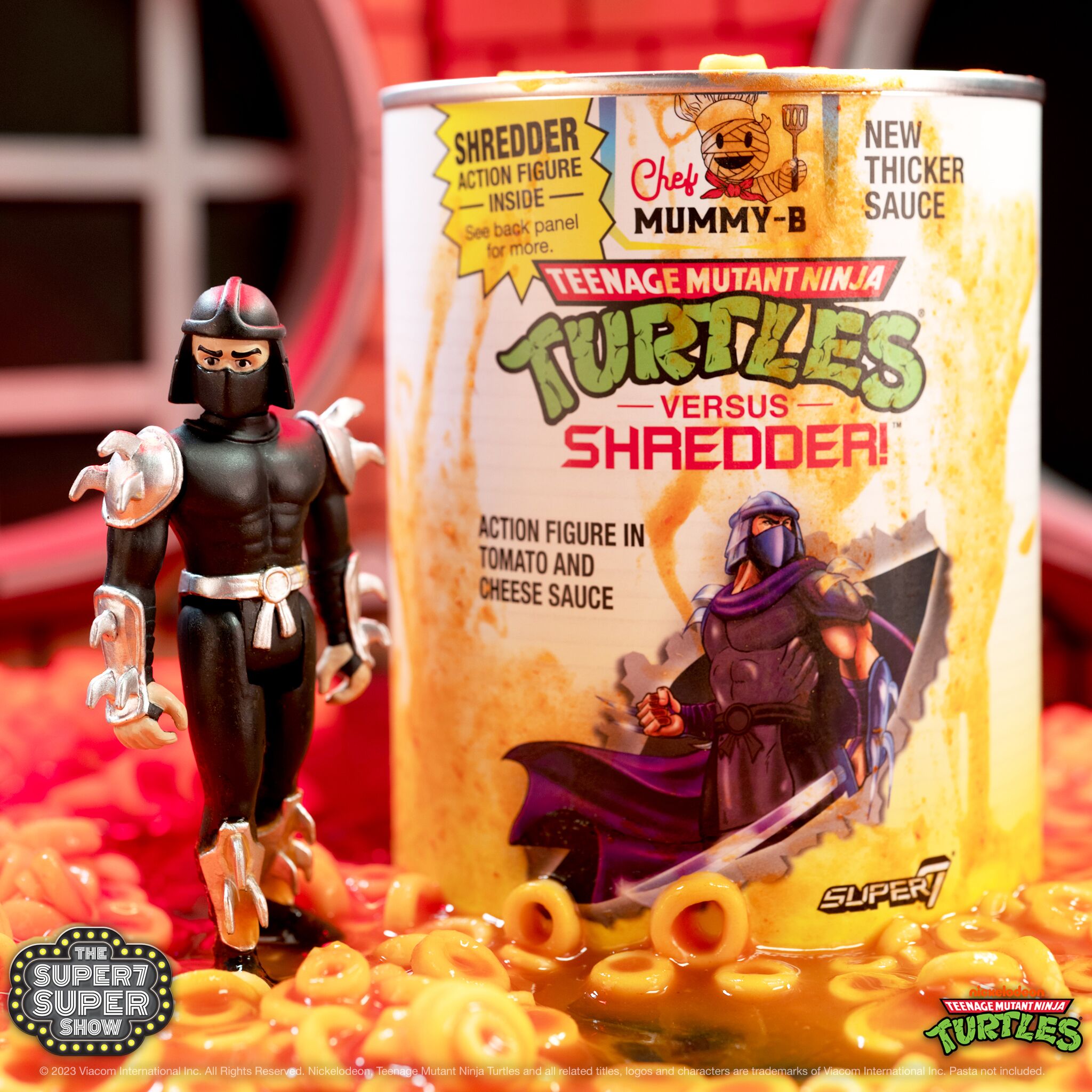 Super7 TMNT Shredder Pasta Can figurina 9.5 cm SDCC
