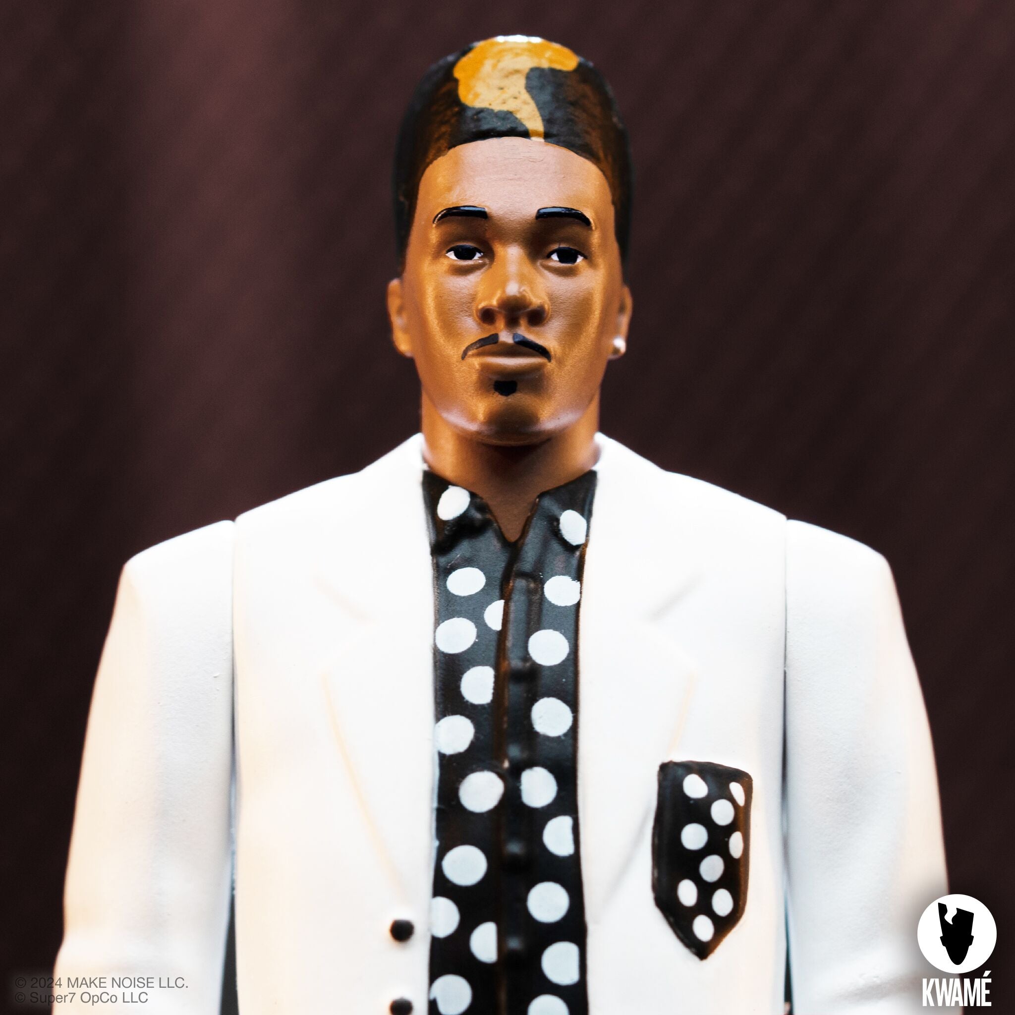 Super7 Kwame ReAction Wave 02 White Black Polka Dot figurina