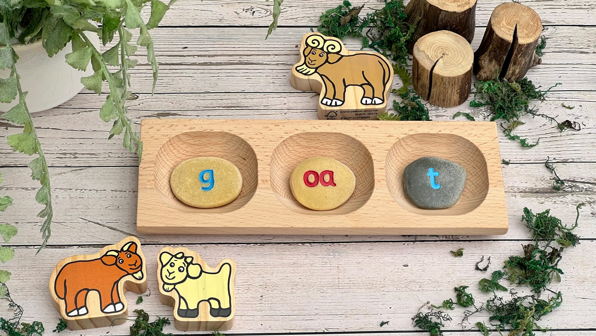 Yellow Door Let's Boost Letters & Sounds kit pietre litere 258 piese