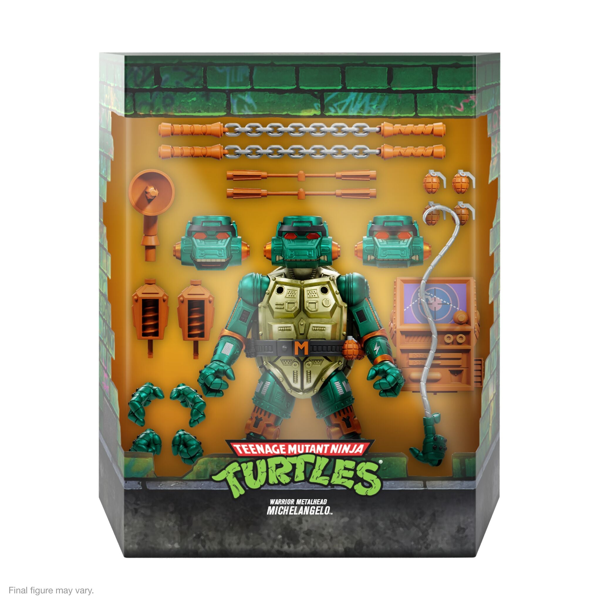 Super7 TMNT Ultimates Metalhead Michelangelo figurina 18cm