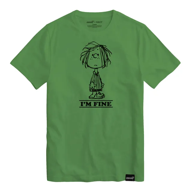 Super7 Peanuts Peppermint Patty I'm Fine tricou verde