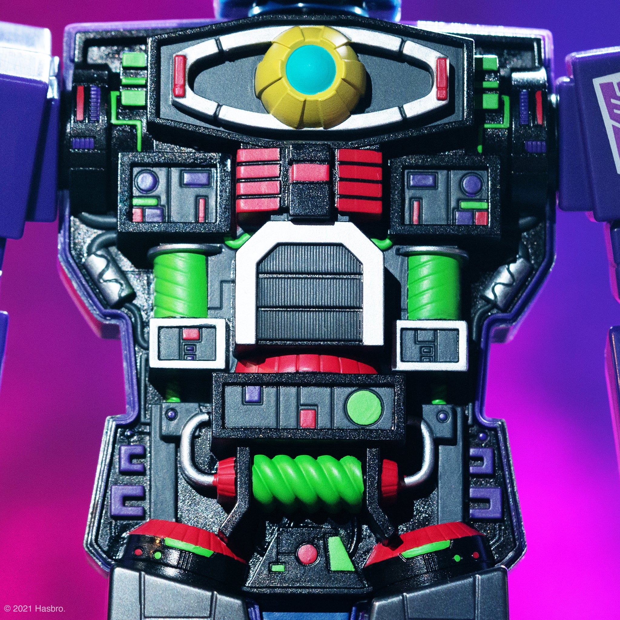 Super7 Super Cyborg Optimus Prime figurina mov Shattered Glass