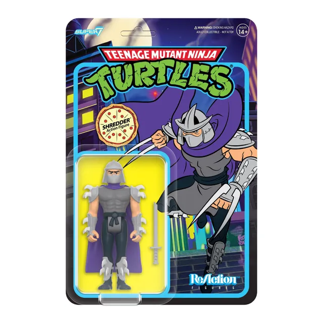Super7 TMNT ReAction Shredder Cartoon figurina 9,5 cm