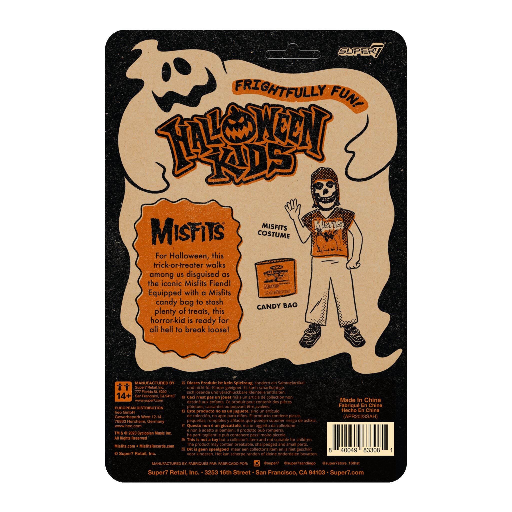 Super7 Halloween Kids ReAction Misfits Boy figurina 9,5 cm