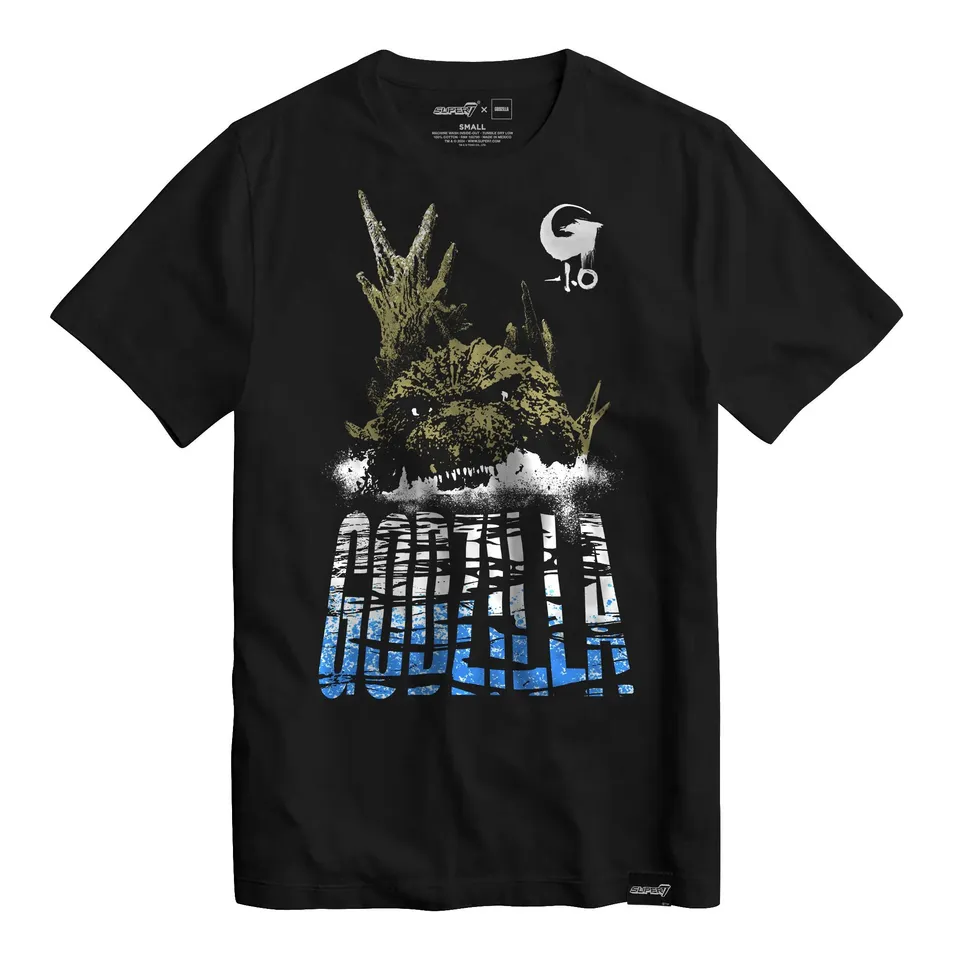 Super7 Toho Godzilla Minus One Ocean tricou negru bumbac